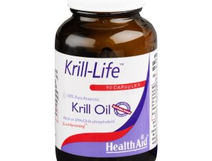 Health Aid Krill-Life Πλούσια Πηγή Απαραίτητων Λιπαρών Οξέων 90caps