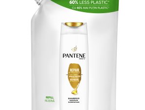 Pantene Pro-V Σαμπουάν Αναδόμησης & Προστασίας σε Συσκευασία Αναπλήρωσης για 60% Λιγότερο Πλαστικό, Αντιστρέφει στη Στιγμή τα Σημάδια Φθοράς 480ml