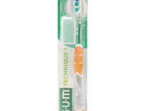 Gum Technique+ Soft Toothbrush Small Χειροκίνητη Οδοντόβουρτσα με Μαλακές Ίνες 1 Τεμάχιο, Κωδ 491 – Πορτοκαλί