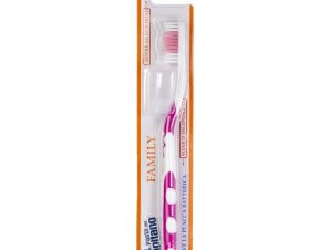 Pasta Del Capitano Toothbrush Soft Οδοντόβουρτσα Ιδανική για Όλη την Οικογένεια Απαλή 1 Τεμάχιο – Ροζ