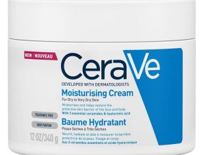CeraVe Moisturising Cream Ενυδατική Κρέμα – Βάλσαμο Προσώπου & Σώματος για Ξηρή – Πολύ Ξηρή Επιδερμίδα – 340gr
