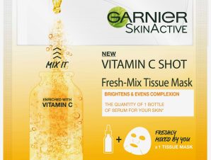 Garnier Vitamin C Tissue Mask Fresh-Mix Υφασμάτινη Μάσκα Ενυδάτωσης με Βιταμίνη C 33gr