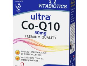 Vitabiotics Ultra Co-Q10 50mg Premium Quality Συμπλήρωμα Διατροφής με Υψηλής Ποιότητας Συνενζύμου Q10 Ιδανικό για Αθλητές 60tabs
