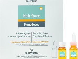 Frezyderm Hair Force Monodose Day/Night Αμπούλες για την Αντιμετώπιση της Τριχόπτωσης 14 x10ml