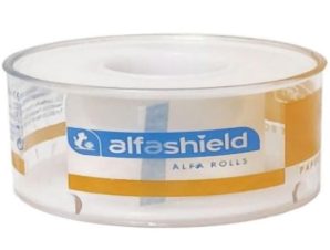 AlfaShield Alfa Pore Paper Medical Tape Rolls Χάρτινη, Αυτοκόλλητη Ταινία Στερέωσης Επιθεμάτων & Επιδέσμων Λευκό 1 Τεμάχιο – 5m x 1.25cm