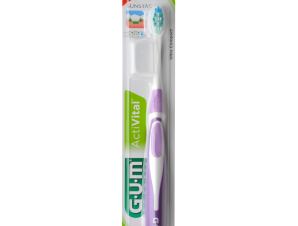 Gum ActiVital Ultra Compact Soft Οδοντόβουρτσα με Θήκη Προστασίας (585) – μωβ