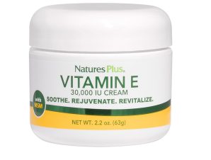 Natures Plus Vitamin E 30.000iu Cream Ενυδατική, Αναζωογονητική & Καταπραϋντική Κρέμα Προσώπου με Βιταμίνη Ε 63gr
