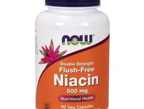 Now Foods Flush Free Niacin 500mg Συμπλήρωμα Διατροφής για τη Σωστή Λειτουργία του Οργανισμού 90 vcaps