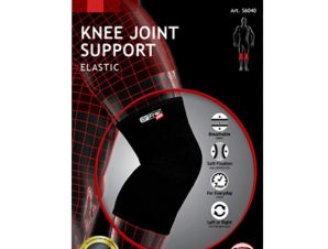 Dr. Frei Knee Joint Support Elastic Αμφιδέξια Επιγονατίδα Ελαστική Καθημερινής Χρήσης Μαύρο 1 Τεμάχιο – X Large