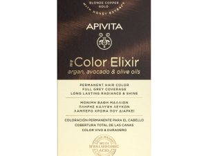 Apivita My Color Elixir Μόνιμη Βαφή Μαλλιών με Καινοτόμο Σύστημα Color Magnet που Σταθεροποιεί και Σφραγίζει το Χρώμα στην Τρίχα – Ν 7.43 ΞΑΝΘΟ ΧΑΛΚΙΝΟ ΜΕΛΙ