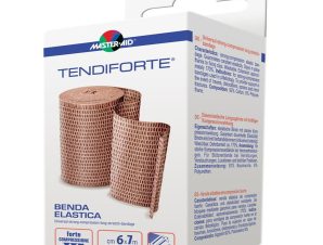 Master Aid Tendiforte Benda Elastica Universal Strong-Compression Long Stretch Bandage Ελαστικός Επίδεσμος Ισχυρής Πίεσης με Ειδικό Άγκιστρο 1 Τεμάχιο – 6cm x 7m