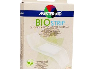 Master Aid Bio Strip 78mm x 26mm Grande Καινοτόμο Οικολογικό Επίθεμα Ιδανικό για Μικροτραύματα 10 Τεμάχια