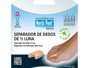 Herbi Feet Half Moon Toe Separator Διαχωριστικά Δακτύλων Σιλικόνης Μπεζ 2 Τεμάχια – Small