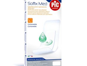Pic Solution Soffix Med Delicate Post op Plaster Απαλά Μετεγχειρητικά Επιθέματα με Αντιβακτηριακό Μαξιλαράκι 5 Τεμάχια – 10cm x 8cm
