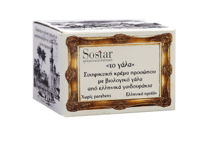 Sostar Συσφικτική Κρέμα Προσώπου με Βιολογικό Γάλα Γαϊδούρας 50ml
