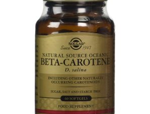 Solgar Beta Carotene 7mg Συμπλήρωμα Διατροφής με Φυσικής Πηγής Βήτα Καροτίνη softgels – 60softgels