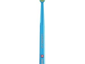 Curaprox CS 1560 Soft Toothbrush Χειροκίνητη Οδοντόβουρτσα με Μαλακές Ίνες για Βαθύ Καθαρισμό 1 Τεμάχιο – Γαλάζιο / Κίτρινο